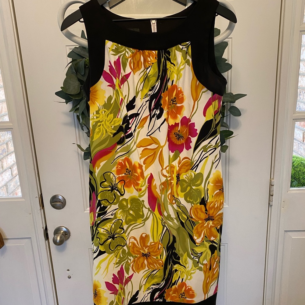 ALYX Floral Sleeveless Dress Colorful Tropical Flower 8